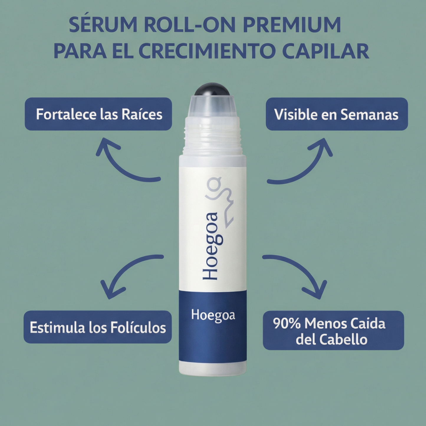 Serum Hoegoa Tratamiento Roll-On para el Crecimiento Capilar