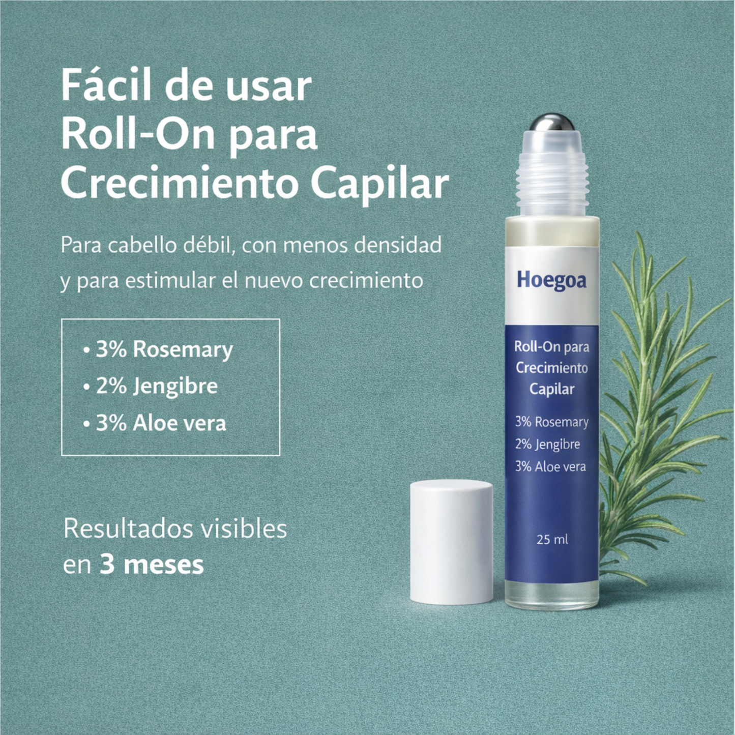 Serum Hoegoa Tratamiento Roll-On para el Crecimiento Capilar